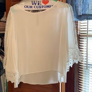 Cropped White Blouse